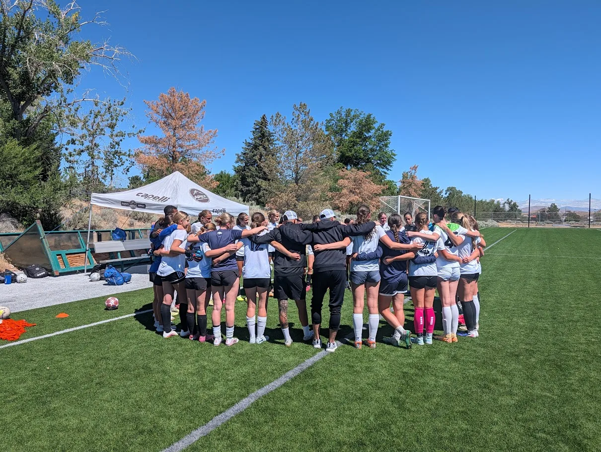 Campers competing at the Reno Apex College ID Camp
